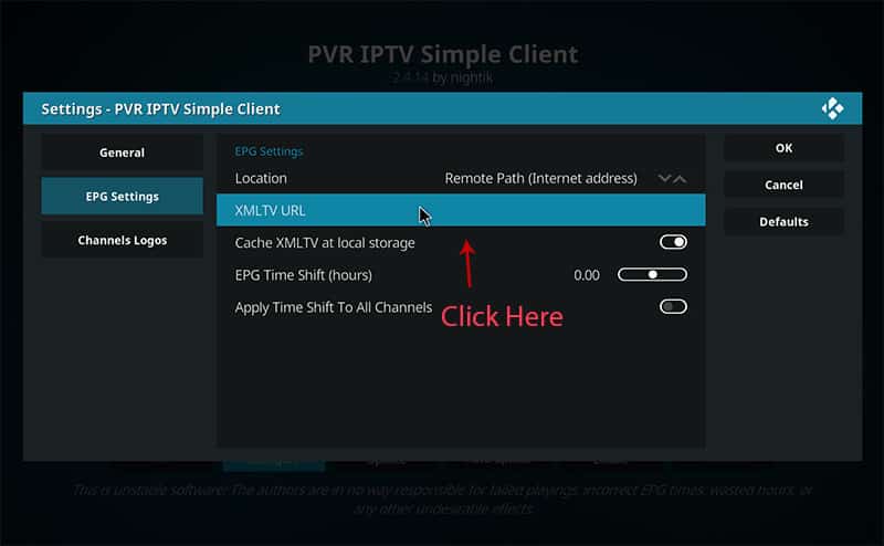 install iptv with kodi epg